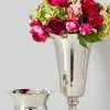 16in Tall Nickel Flower Vase