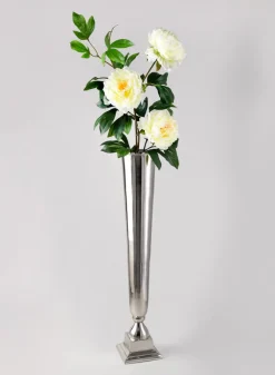 31.5in Tall Nickel Trumpet Vase
