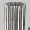 9.75in Tall Nuage Silver Stainless Steel Vase