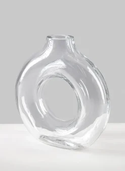 8in Tall Obelisk Deco Glass Vase