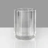 4in Tall Octagon Crystal Glass Vase