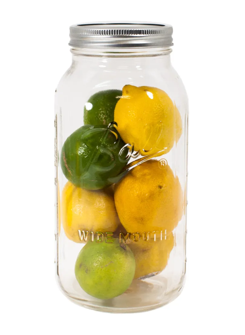 9.5in Tall of 1/2 Glass Gallon Mason Canning Jar With Lid
