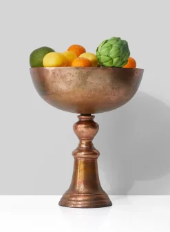 14in Tall Old Copper Bowl