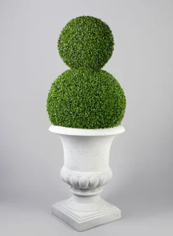 26in Tall Ophelia Antique White Urn
