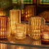5in Tall Optical Clear Glass Votive Holder
