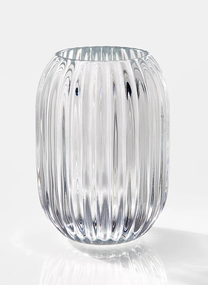 5in Tall Optical Clear Glass Votive Holder