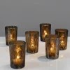 3.25in Tall Oxidized Glass Votive Holder, Set of 6