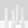 8in Tall Pedestal Glass Bud Vase, Set of 4