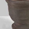 6in Tall Petra Aged Brown Urn