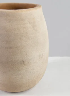 9in Tall Petra Aged Terracotta Jar Planter