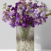 6½in Tall Pewter Ombre Glass Vase