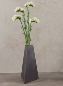8.25in Tall Pisa Triangle Stainless Steel Vase