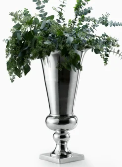 27in Tall Polished Aluminum Urn