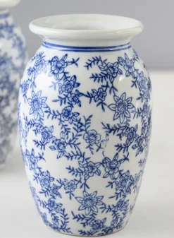 6in Tall Provence Ceramic Vase, Set of 2