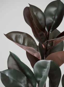 26in Tall Real Touch Real Look Rubber Tree in Ceramic Pot