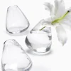 4in Tall Rolling Glass Bud Vase, Set of 4