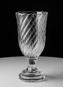 9.75in Tall Shirley Swirl Urn Glass Vase