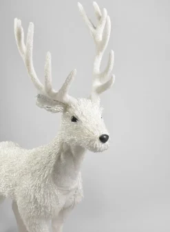 40in Tall Snow Deer