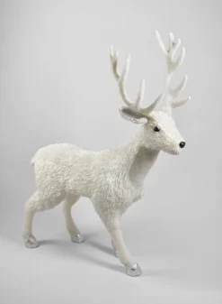 40in Tall Snow Deer
