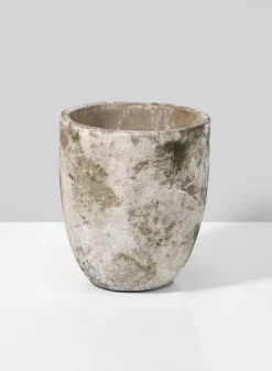 5in Tall Sturgeon Moon Aged Cement Planter