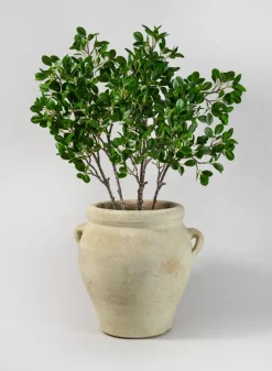 12.25in Tall Tunisian Handmade Hydria Jar with Handles Pot