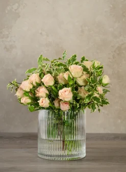 5in Tall Vienna Pleated Glass Cylinder