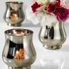 4.5in Tall Vintage Mercury Glass Hurricane
