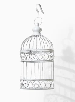 18in Tall White Birdcage