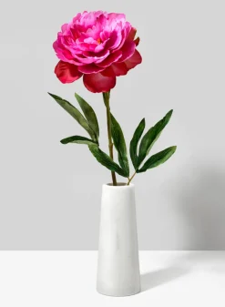 6in Tall White Marble Tuscan Column Vase