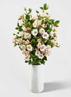 10in Tall White Marble Tuscan Column Vase