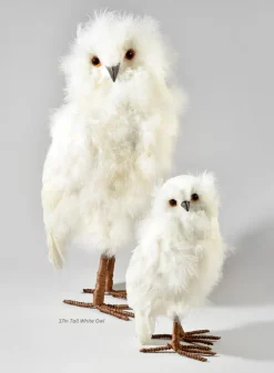 17in Tall White Owl
