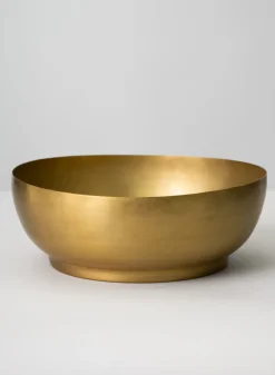 7.5in Wide Antique Raw Brass Bowl