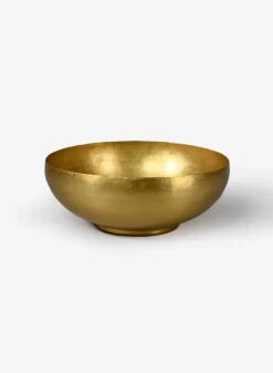 12in Wide Antique Raw Brass Bowl