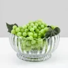 9in Wide Arctic Ice Glass Bowl