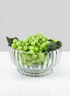 9in Wide Arctic Ice Glass Bowl