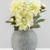 8.5in Wide Arita Aged Cement Boule Vase