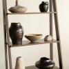 9in Wide Arita Handcrafted Ceramic Deco Vase