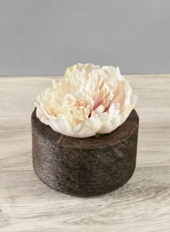 4.5in Wide Banjara Reclaimed Look Black Rugged Wood Bowl
