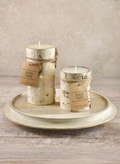 3in Wide Birch Pillar Candle