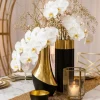 4in Wide Black & Gold Iron Bowl, Set of 3