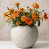 7in Wide Boheme Antiqued Ceramic Fishbowl Pot, Case of 4