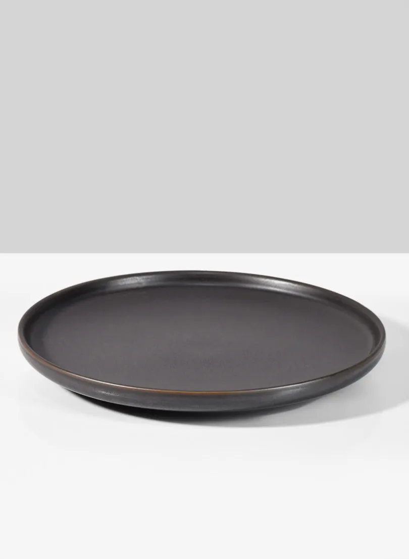 8.5in Wide Bronze Ceramic Plate