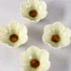 3.75in Wide Chantille Mini Flower Ceramic Bowl, Set of 4