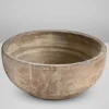 9in Wide Cintra Aged Clay Look Centerpiece Stoneware Bowl