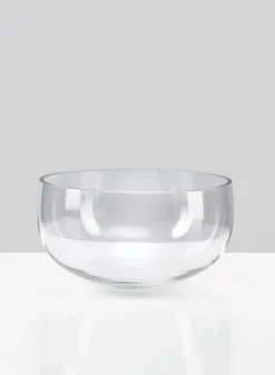 6in Wide Clear Glass Bowl