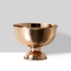 7in Wide Copper Flower Compote, Case of 12