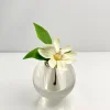 4in Wide Crystal Ball Glass Vase