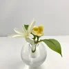 3in Wide Crystal Ball Glass Vase
