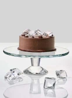 11.25in Wide Crystal Cake Stand