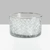 5.75in Wide Diamond Cut Glass Bowl